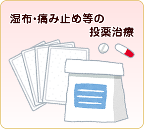 湿布・痛み止め等の投薬治療